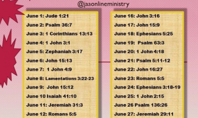 jaaonline bible reading june 2022