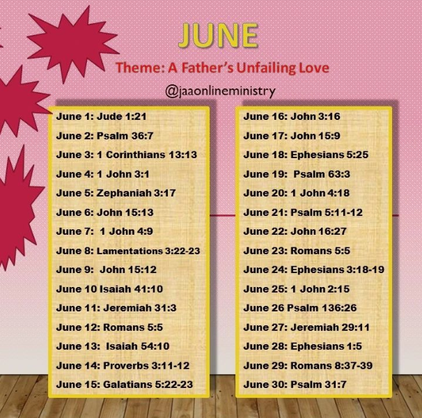 jaaonline bible reading june 2022